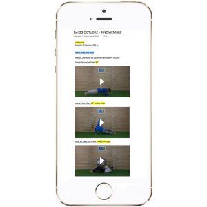 Videos con rutinas de entrenamiento personal visible en tu smartphone